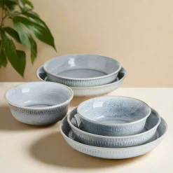 Soup Cereal Bowls|Pfaltzgraff® Amara Smoke 6 Piece Dinnerware Bowl Set, Service for 2
