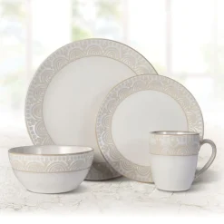 Dinnerware Service For 4|Pfaltzgraff® Amelia 16 Piece Dinnerware Set, Service for 4