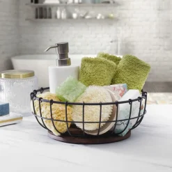 Fruit And Storage Baskets|Decor|Pfaltzgraff® Anvil Cage Centerpiece Basket