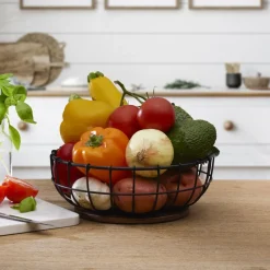 Fruit And Storage Baskets|Decor|Pfaltzgraff® Anvil Cage Centerpiece Basket