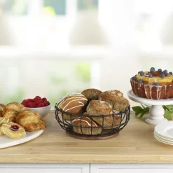 Fruit And Storage Baskets|Decor|Pfaltzgraff® Anvil Cage Centerpiece Basket