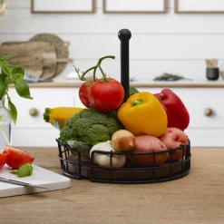 Buffet Caddies|Fruit And Storage Baskets|Pfaltzgraff® Anvil Cage Condiment Caddy