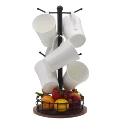 Fruit And Storage Baskets|Pfaltzgraff® Anvil Cage Mug Tree