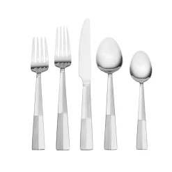 Sets|Pfaltzgraff® Arabesque Frost 42 Piece Flatware Set with Caddy, Service for 8