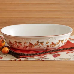 Serve Bowls|Pfaltzgraff® Autumn Berry™ Oval Vegetable Bowl