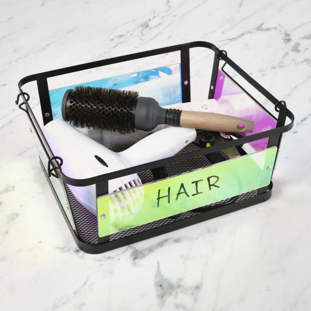 Fruit And Storage Baskets|Gourmet Basics® Ava Iridescent Stackable Storage Basket