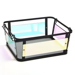Fruit And Storage Baskets|Gourmet Basics® Ava Iridescent Stackable Storage Basket