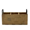 Flatware Caddies|Gourmet Basics® Avery Checkered Flatware Wood Caddy
