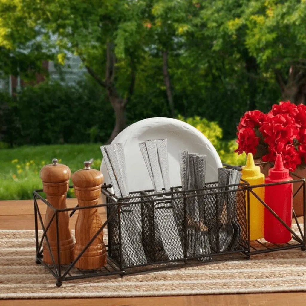 Buffet Caddies|Fruit And Storage Baskets|Gourmet Basics® Baler Picnic Buffet Caddy