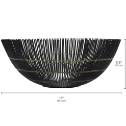 Fruit And Storage Baskets|Decor|Gourmet Basics® Benson Centerpiece Basket