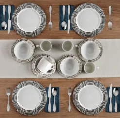 Dinnerware Service For 4|Pfaltzgraff® Bryson White 16 Piece Dinnerware Set, Service for 4