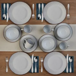 Dinnerware Service For 4|Pfaltzgraff® Bumble Bee White 16 Piece Dinnerware Set, Service for 4