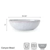 Serve Bowls|Pfaltzgraff® Canyon Bead Oval Serve Bowl