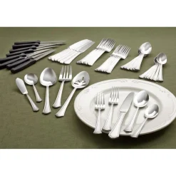 Sets|Pfaltzgraff® Capri Frost 53 Piece Flatware Set, Service for 8