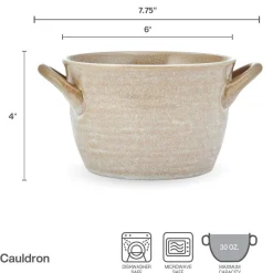 Soup Cereal Bowls|Pfaltzgraff® Cauldron Double Handle Set of 6 Soup Bowls