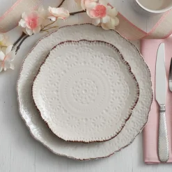 Dinner Plates|Pfaltzgraff® Chateau Cream Set of 4 Dinner Plates