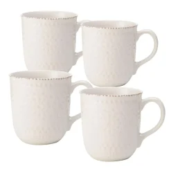 Coffee Mugs|Pfaltzgraff® Chateau Cream Set of 4 Mugs