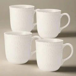 Coffee Mugs|Pfaltzgraff® Chateau Cream Set of 4 Mugs
