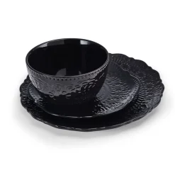 Dinnerware Service For 4|Pfaltzgraff® Chateau Midnight 12 Piece Dinnerware Set, Service for 4