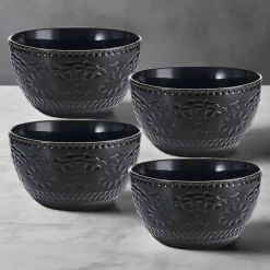 Soup Cereal Bowls|Pfaltzgraff® Chateau Midnight Set of 4 Soup Cereal Bowls