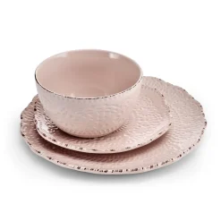 Dinnerware Service For 4|Pfaltzgraff® Chateau Pink 12 Piece Dinnerware Set, Service for 4