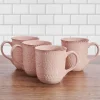 Coffee Mugs|Pfaltzgraff® Chateau Pink Set of 4 Mugs