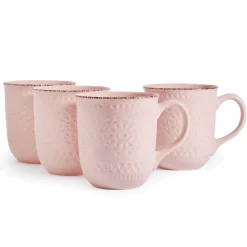 Coffee Mugs|Pfaltzgraff® Chateau Pink Set of 4 Mugs