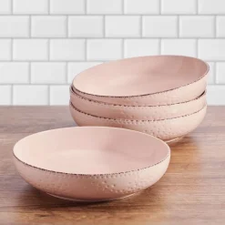 Pasta Bowls|Pfaltzgraff® Chateau Pink Set of 4 Pasta Bowls