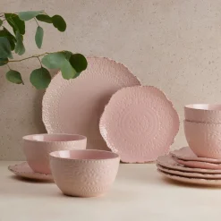 Salad Plates|Pfaltzgraff® Chateau Pink Set of 4 Salad Plates