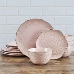 Soup Cereal Bowls|Pfaltzgraff® Chateau Pink Set of 4 Soup Cereal Bowls