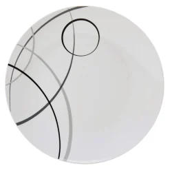 Dinnerware Service For 6|Studio Nova Circles 18 Piece Dinnerware Set, Service for 6