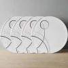 Dinner Plates|Studio Nova Circles Set of 4 Dinner Plates