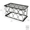 Fruit And Storage Baskets|Gourmet Basics® Collapsible Stackable 8 Bottle Wine Rack