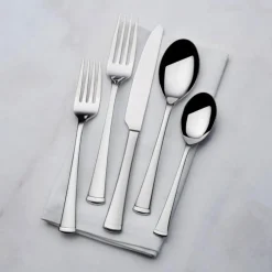 Sets|Gourmet Basics® Contempo 45 Piece Flatware Set, Service for 8