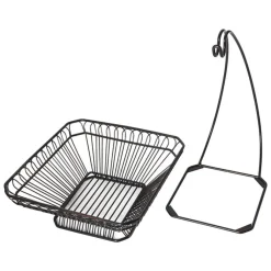 Fruit And Storage Baskets|Gourmet Basics® Countryside Fruit Basket with Banana Hook