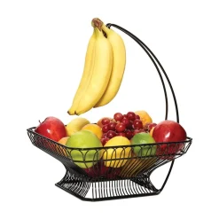 Fruit And Storage Baskets|Gourmet Basics® Countryside Fruit Basket with Banana Hook