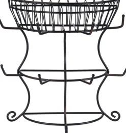 Fruit And Storage Baskets|Gourmet Basics® Countryside Mug Tree with Basket