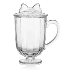 Drinking Glasses|Darbie Angell Bliss Set of 2 Footed Drinking Glasses with Lids