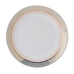 Dinnerware Service For 4|Darbie Angell Golden Charm Metallic 12 Piece Dinnerware Set, Service for 4