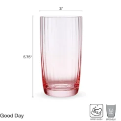 Drinking Glasses|Darbie Angell Good Day Blush Set of 4 Highball Glasses