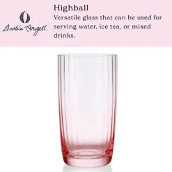 Drinking Glasses|Darbie Angell Good Day Blush Set of 4 Highball Glasses