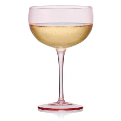 Drinking Glasses|Darbie Angell Vibrance Blush Set of 4 Coupe Cocktail Glasses