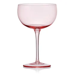 Drinking Glasses|Darbie Angell Vibrance Blush Set of 4 Coupe Cocktail Glasses