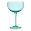 Drinking Glasses|Darbie Angell Vibrance Teal Set of 4 Coupe Cocktail Glasses