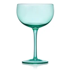 Drinking Glasses|Darbie Angell Vibrance Teal Set of 4 Coupe Cocktail Glasses