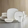 Dinnerware Service For 4|Pfaltzgraff® Decker White 16 Piece Dinnerware Set, Service for 4