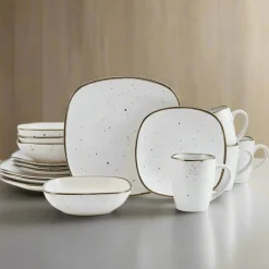 Dinnerware Service For 4|Pfaltzgraff® Decker White 16 Piece Dinnerware Set, Service for 4