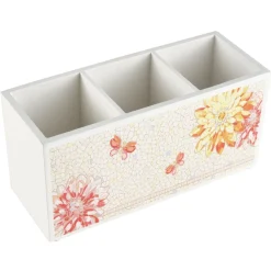 Flatware Caddies|Dolly Parton Mosaic Flower Utensil Flatware Caddy