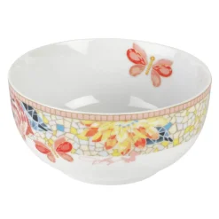 Dinnerware Service For 4|Dolly Parton Mosaic Peach Butterfly 12 Piece Dinnerware Set Service for 4