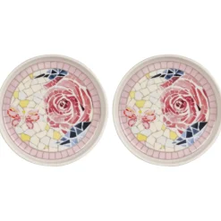 Coffee Mugs|Dolly Parton Mosaic Set of 2 Mugs with Lid Coaster
